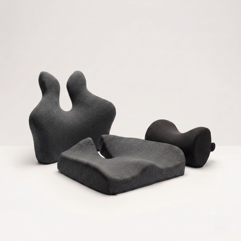 Ergonomisch Rugkussen - Donker Grijs