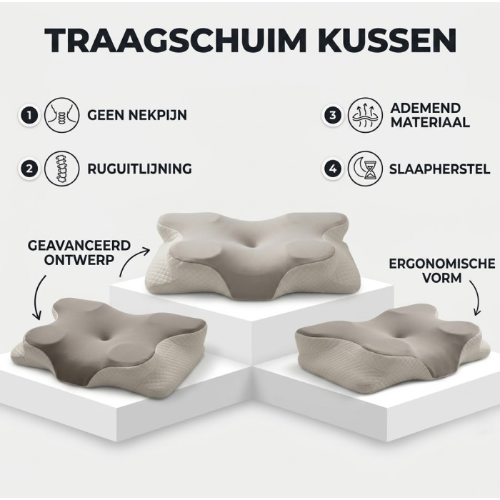 Voordelen van het traagschuim slaapkussen: ondersteuning, ademend materiaal en slaapherstel