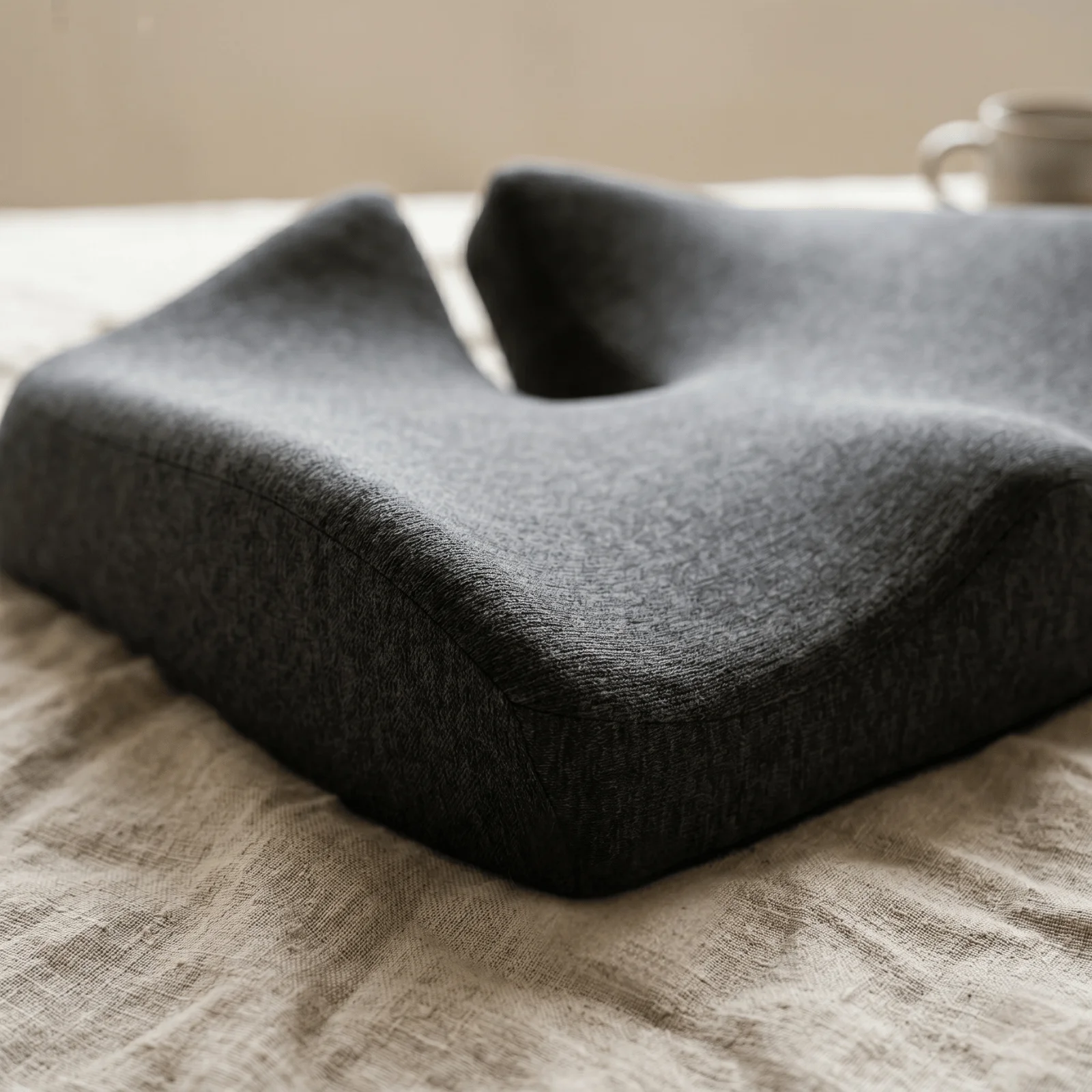 Close-up: gel-memory foam en gebreide hoes